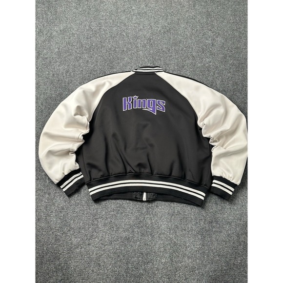 G-III Jackets & Blazers - Womens Short Length Jacket Sacramento Kings Black White Zip Up NBA, Size XL
